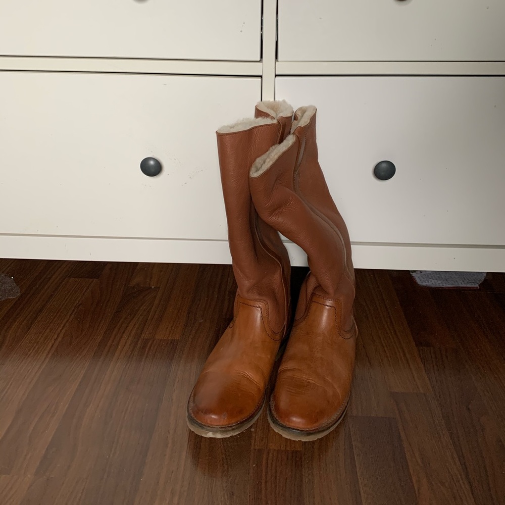 Frye shearling boots